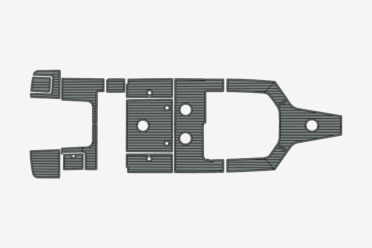 2022 Beneteau Flyer 8 Spacedeck Anti-slip mat Custom EVA marine deck flooring