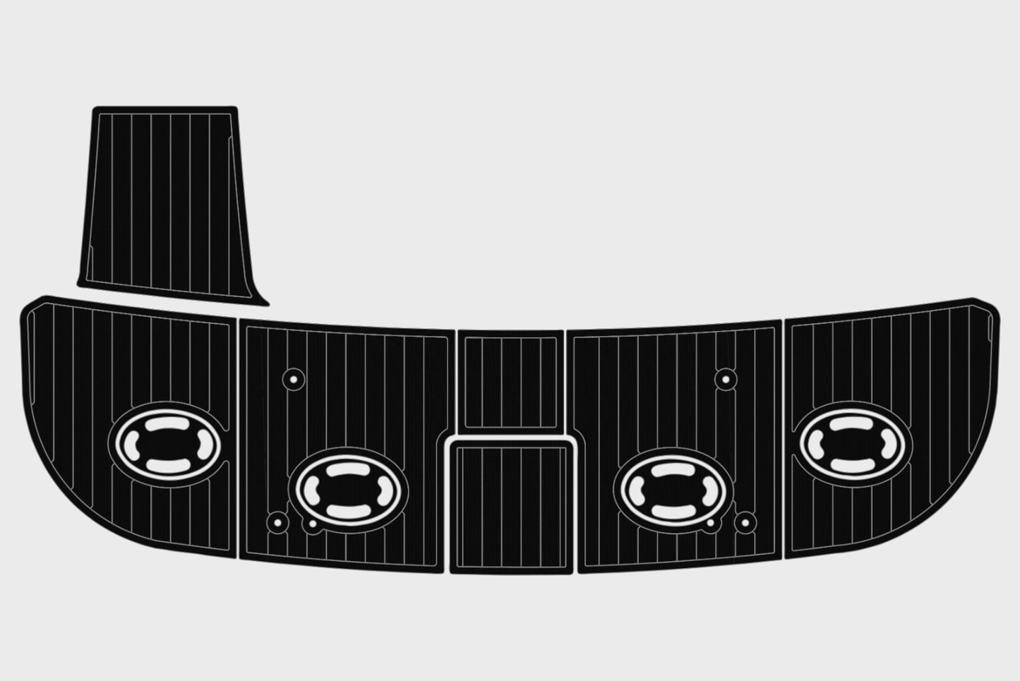 1998-1999 Sea Ray 480 Sedan Bridge Swim platform 1/4"6mm EVA Foam FAUX floor