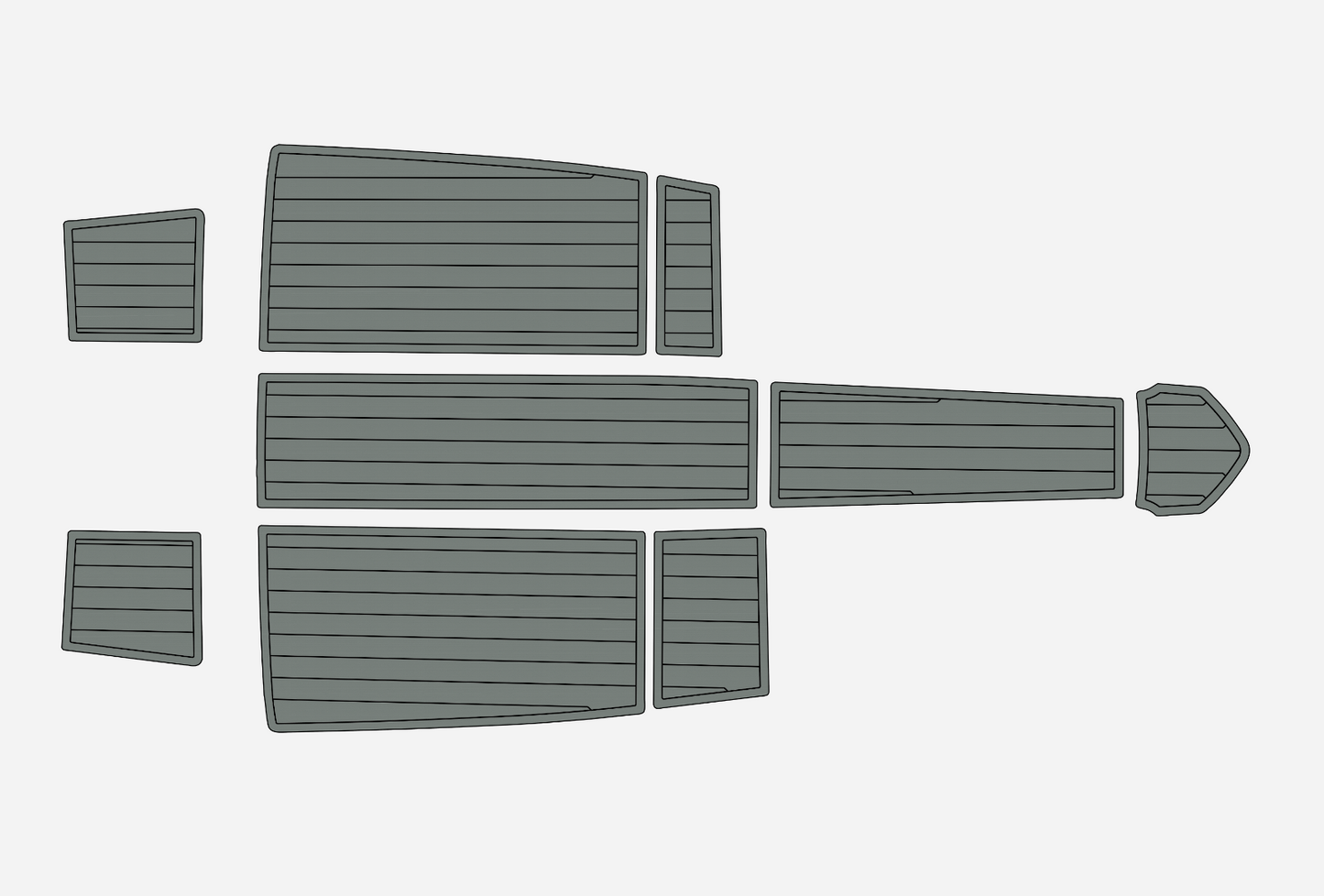 2008-2017 Bella 530 EXCEL Marine teak deck EVA Foam Boat fuax foam mat flooring