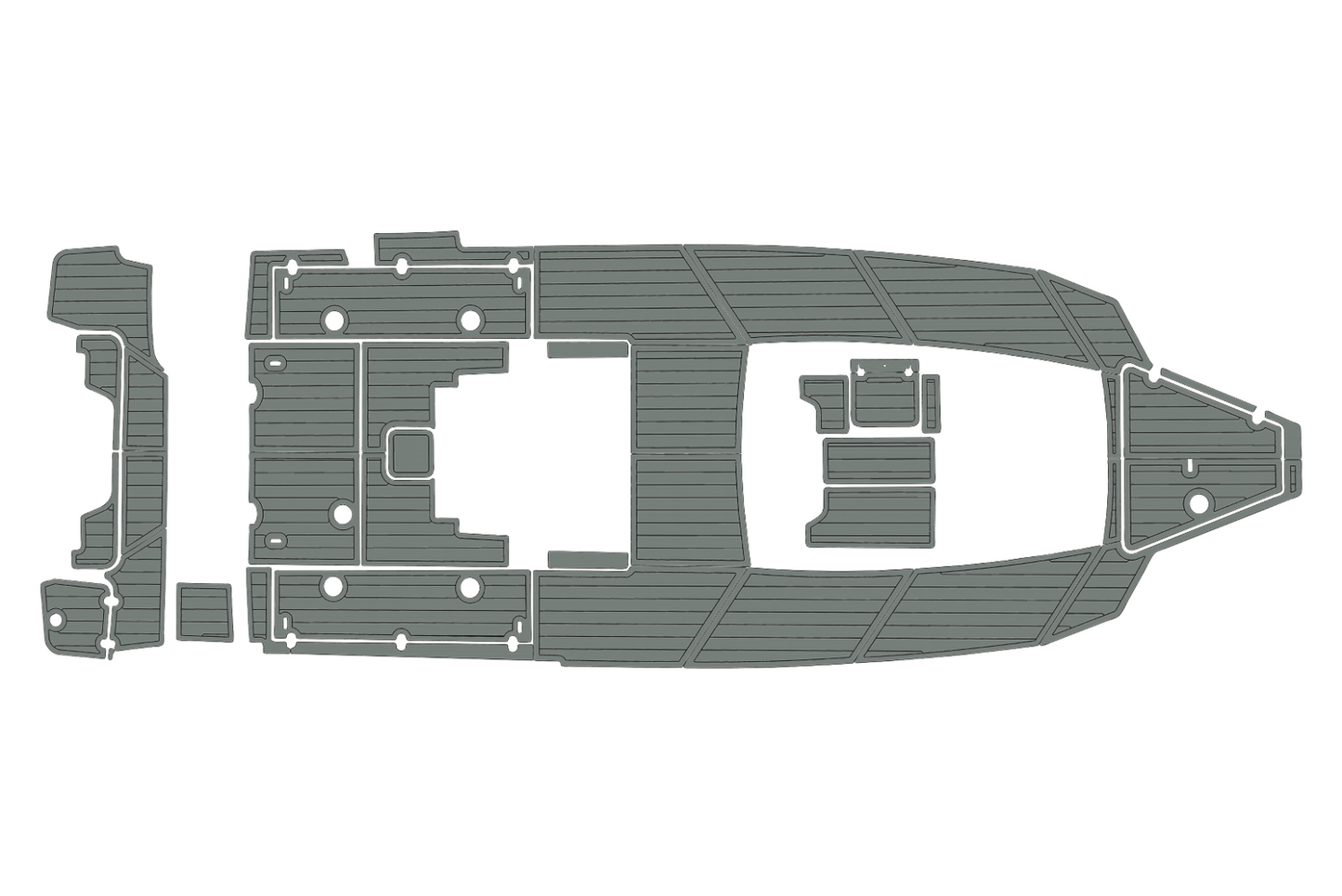 2022-2024 Blackfin 302 CC Cockpit Swim platform 1/4"6mm EVA foam floor