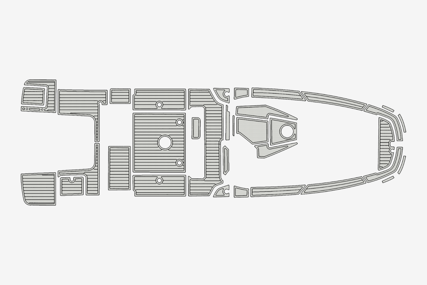 2024 Beneteau Sundeck Flyer 8 Anti-slip Custom EVA teak marine deck flooring