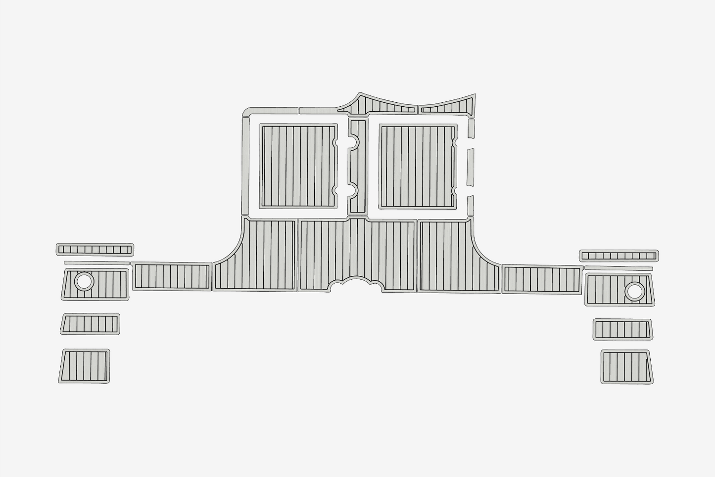 1994-1995 Catana 411 Swim platform 1/4"6mm EVA Foam carpet marine floor