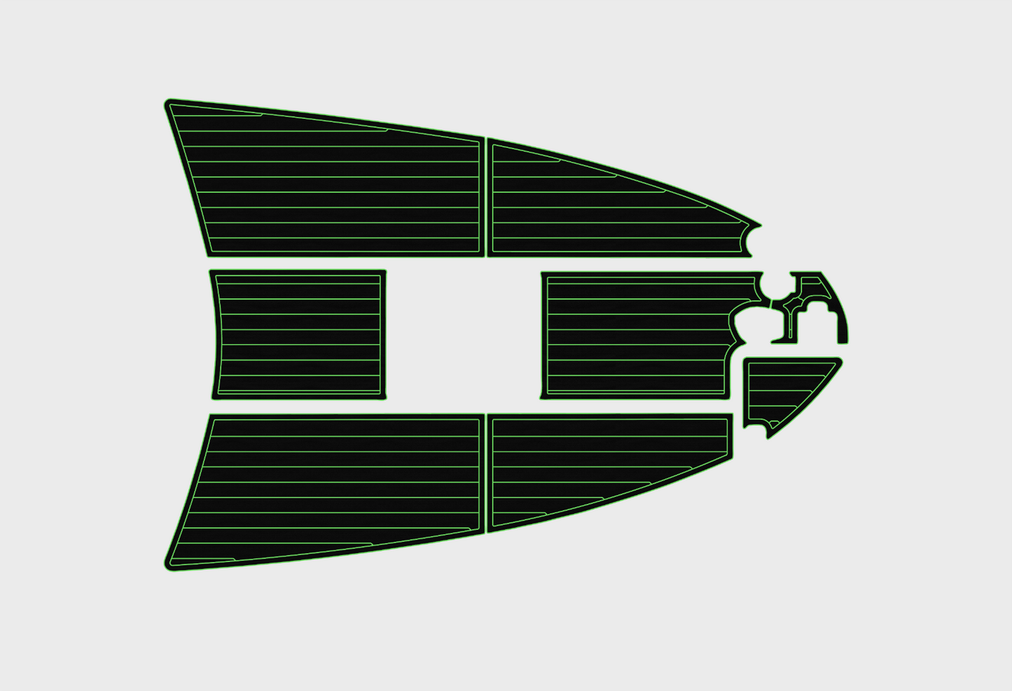 1997-2000 sea ray 270 Sundancer Bow 1/4"6mm EVA foam faux mat floor