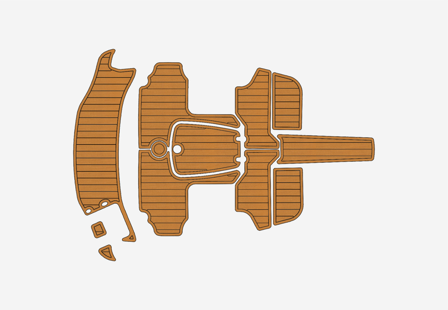 2016 TAHOE 400TS Cockpit Swim platform 1/4" 6mm EVA faux faom teak mat floor