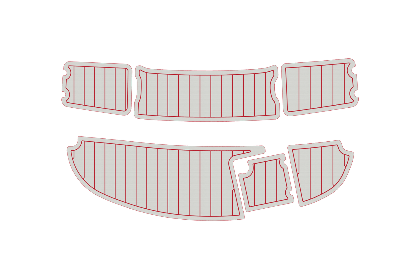 2003 Chaparral 210 SS Anti-slip mat Custom EVA teak marine deck flooring