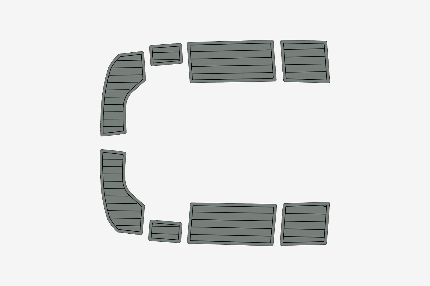 Beneteau 35 Anti-slip mat Custom EVA teak marine deck flooring