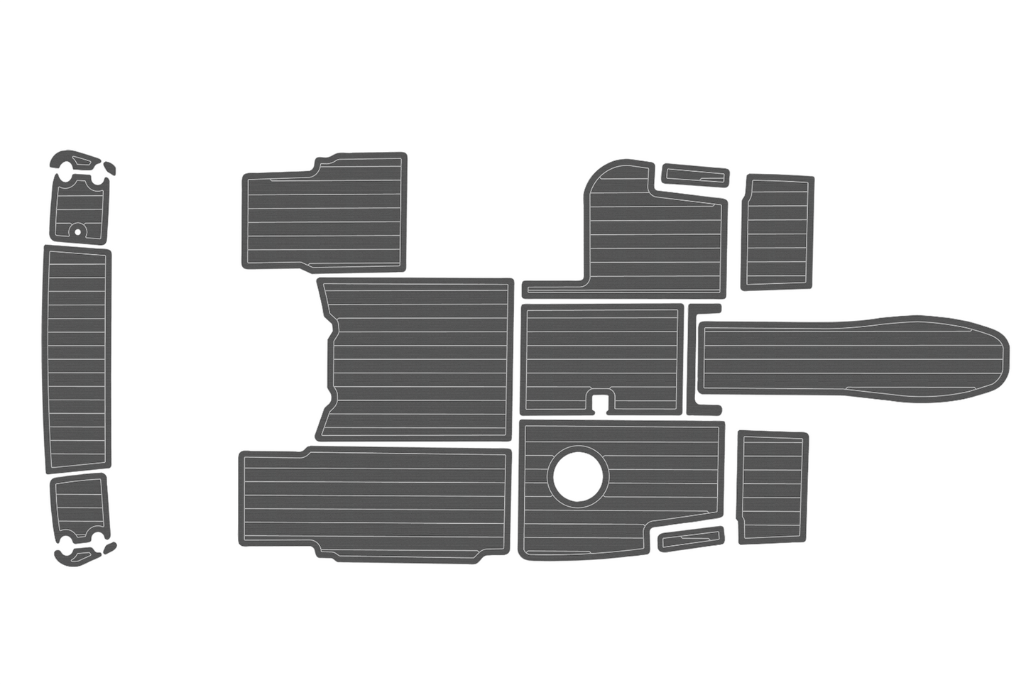 2001-2004 Monterey 200LS Cockpit Swim platform 1/4"6mm EVA Faux foam floor