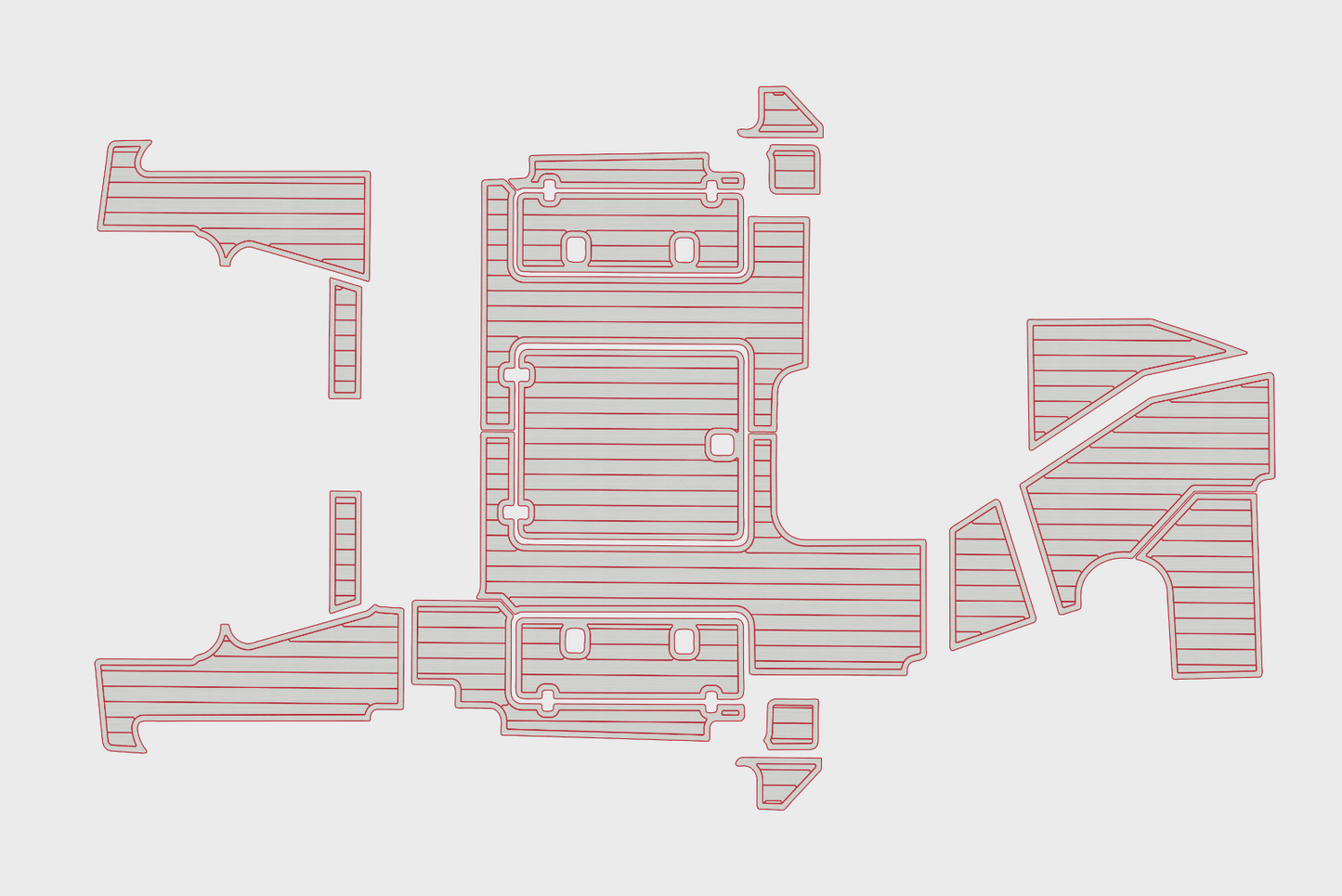 2021-2022 Pursuit 325 Offshore Cockpit Swim platform 1/4"6mm EVA Foam mat floor