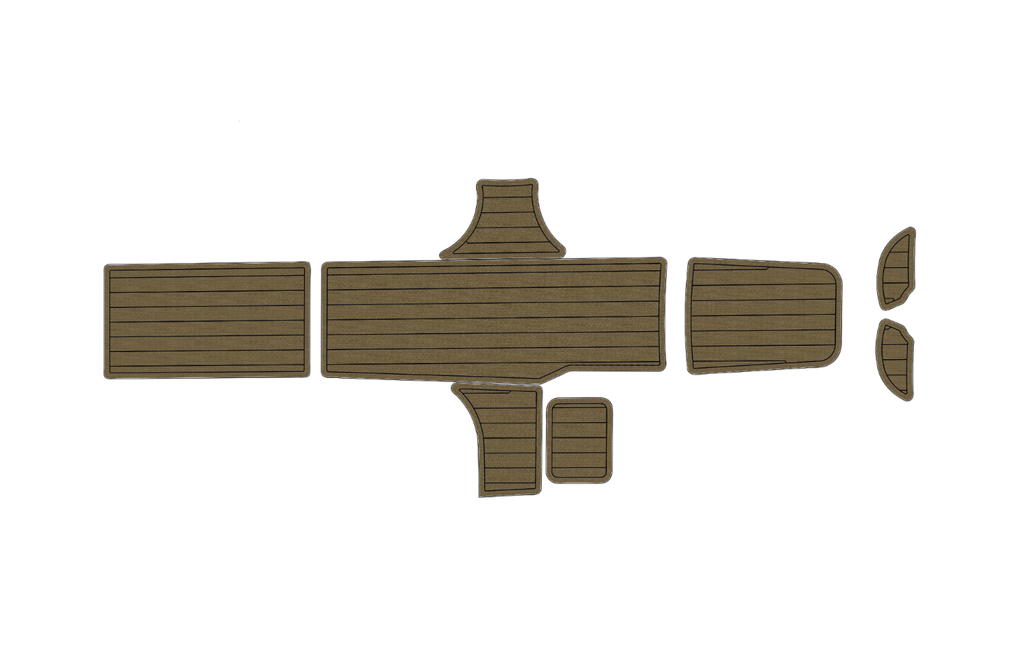 2015-2017 Bayliner Element XL Cockpit Swim platform 1/4" 6mm EVA faux teak Floor