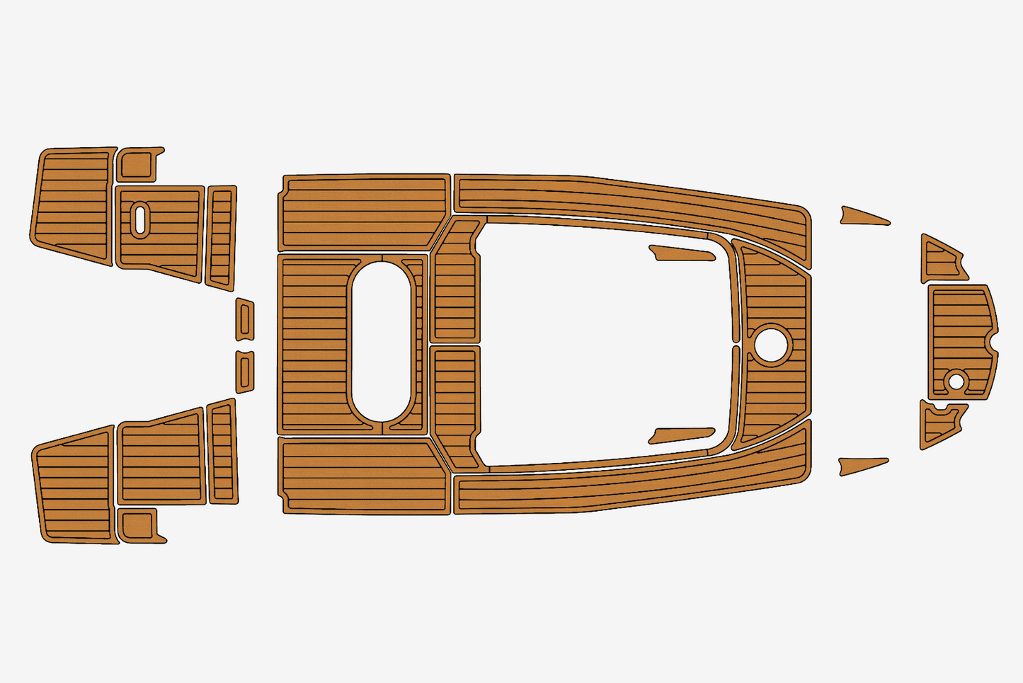 2017 Quicksilver 605 Open Marine teak deck EVA Foam Boat flooring