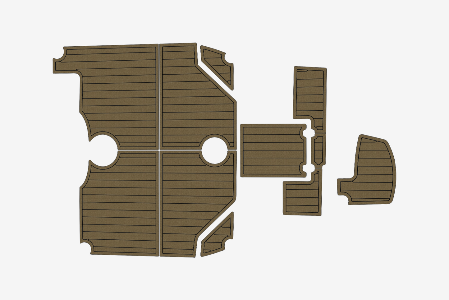 2002-2005 Robalo 235 Walkaround Cockpit 1/4"6mm EVA Foam faux floor
