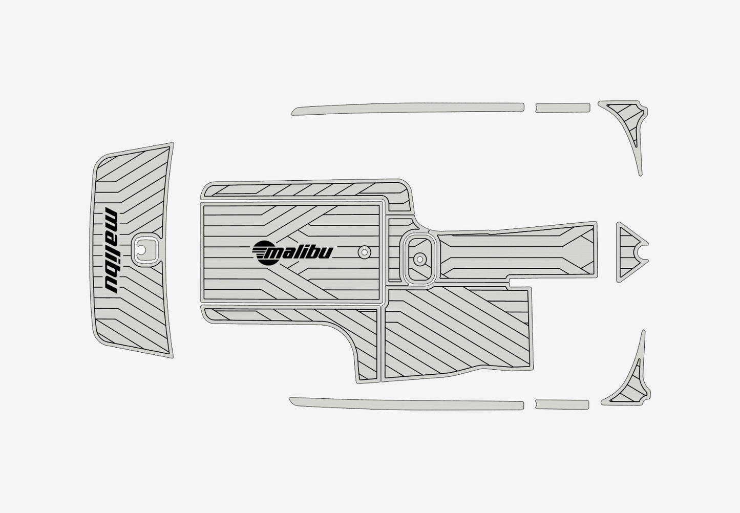 2005 malibu 23 LSV Cockpit Swim platform 1/4"6mm EVA foam floor