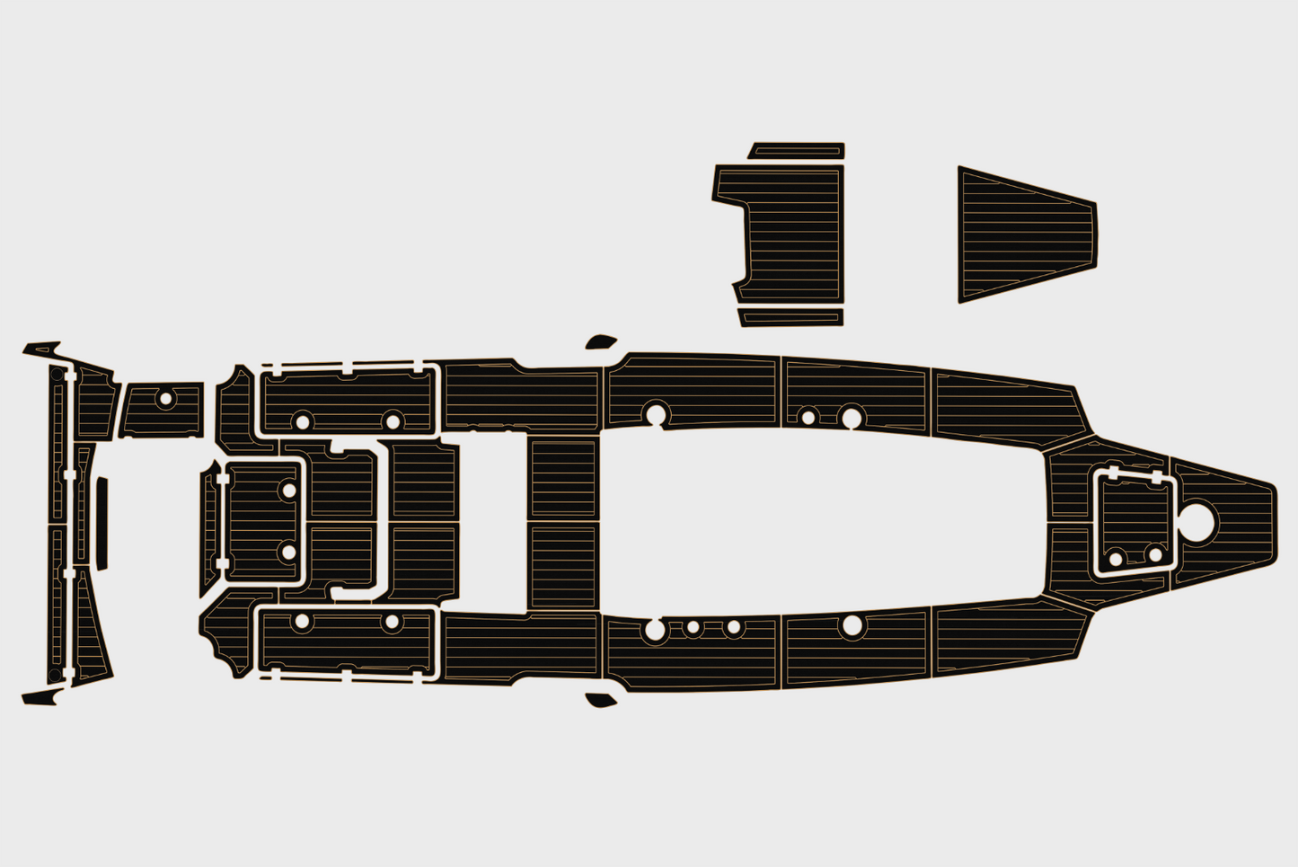 2015-2017 Nor Tech 390 Sport C C Cockpit Swim platform 1/4"6mm EVA floor