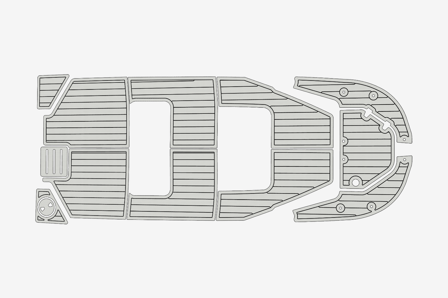 2021 Boston Whaler 150 Montauk Anti-slip Custom EVA marine deck flooring