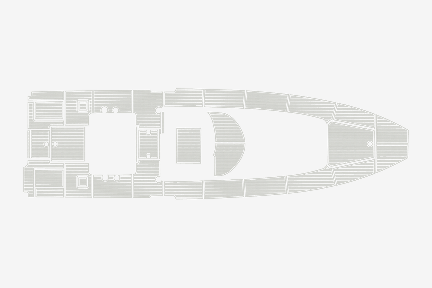 2022 Contender 39 FA Cockpit 1/4"6mm EVA Foam carpet marine faux mat floor