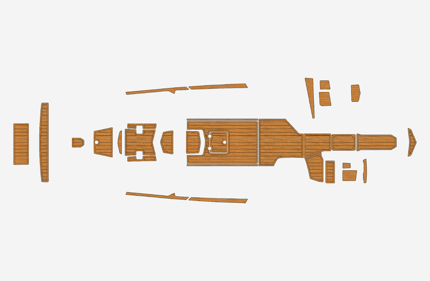 2019 TIGE ZX5 Cockpit BOW 1/4"6mm EVA foam faux Non-Slip MAT Marine floor
