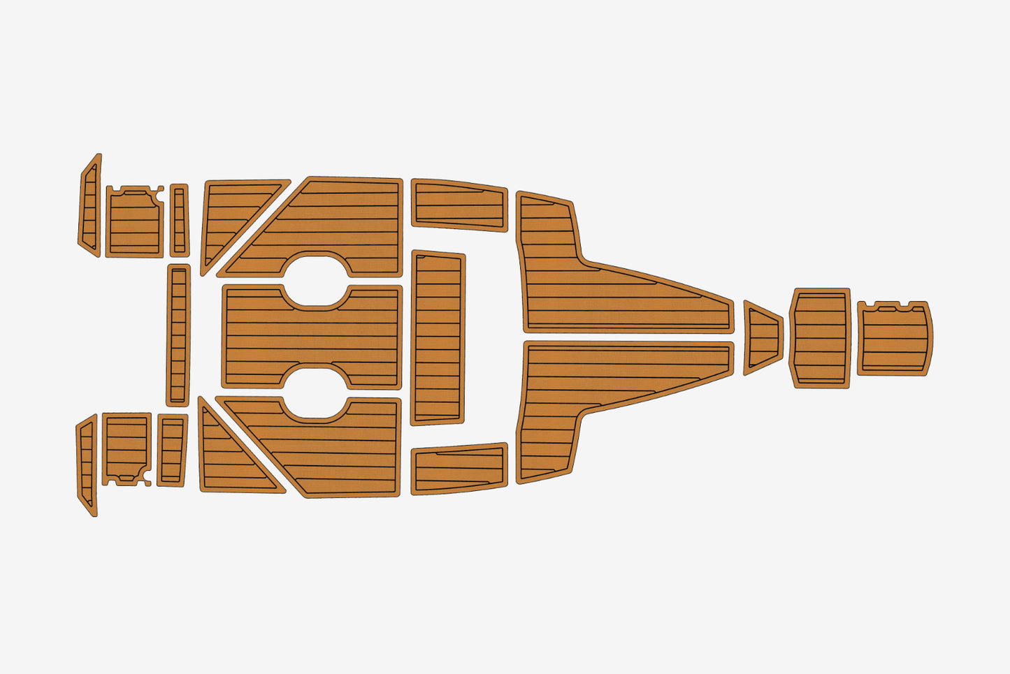 2023 AMT 190 R Cockpit Swim platform 1/4" 6mm EVA Teak deck floor