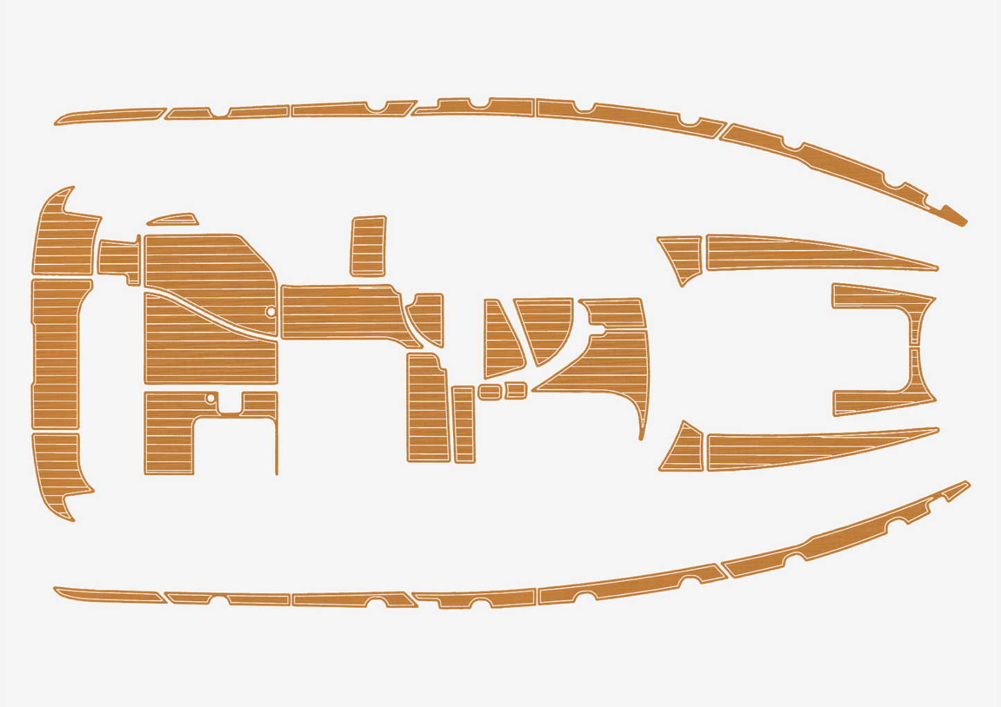 2002-2006 Bayliner 3055 Ciera EVA foam faux teak decking mat marine floor