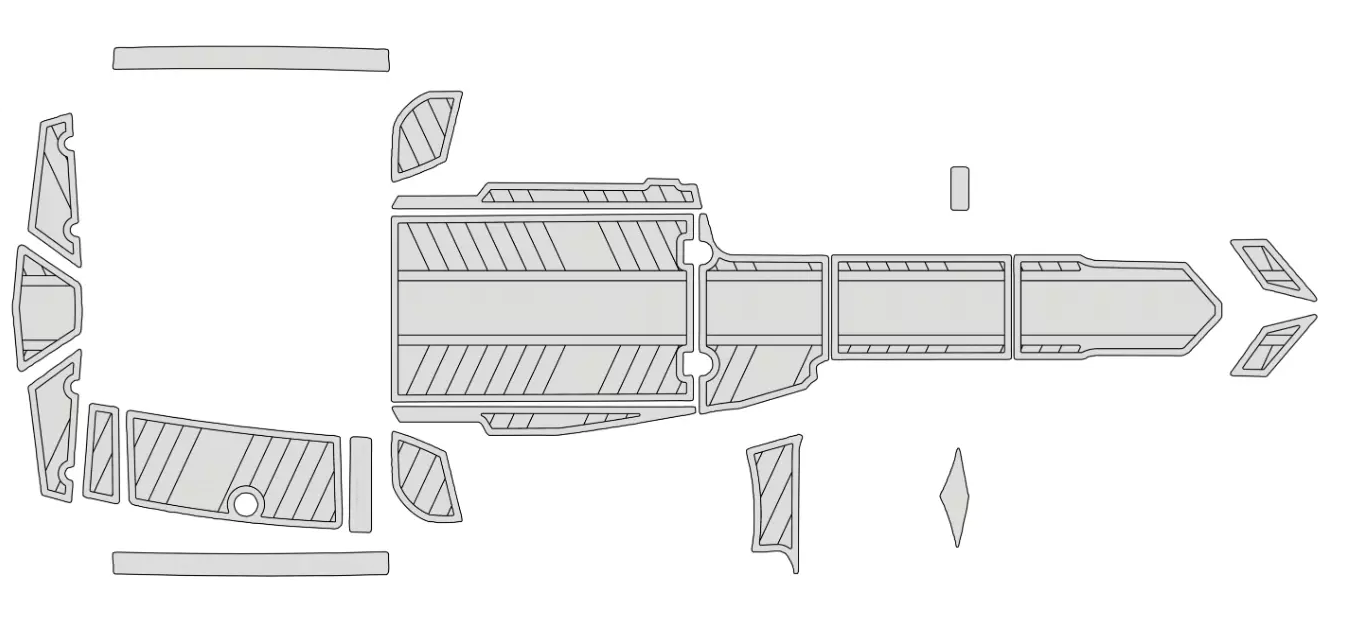 2009-2019 tige rz2 Cockpit Swim platform 1/4"6mm EVA foam faux floor