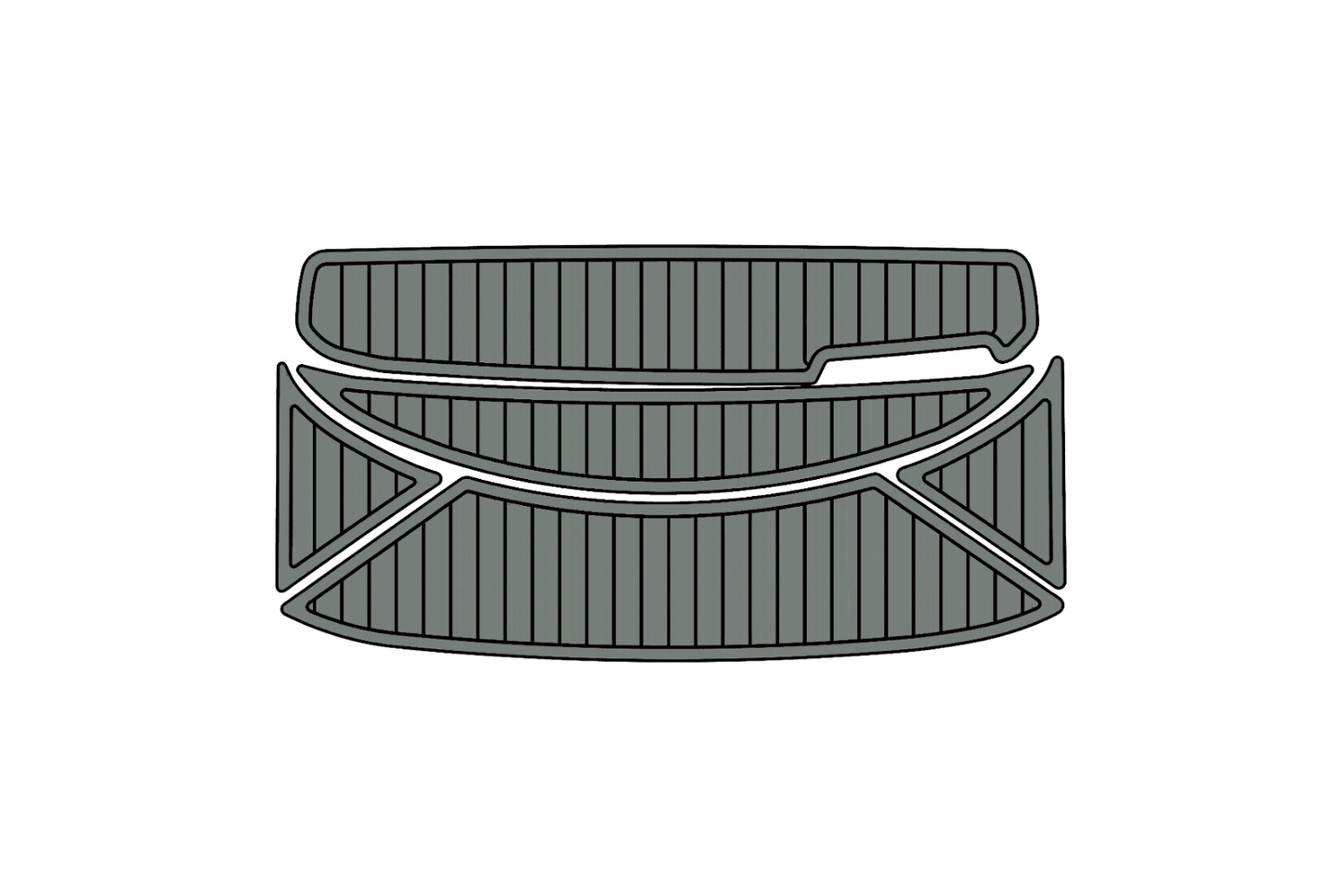 1998 Bayliner 2050 Anti-slip mat Custom EVA faux teak marine deck flooring