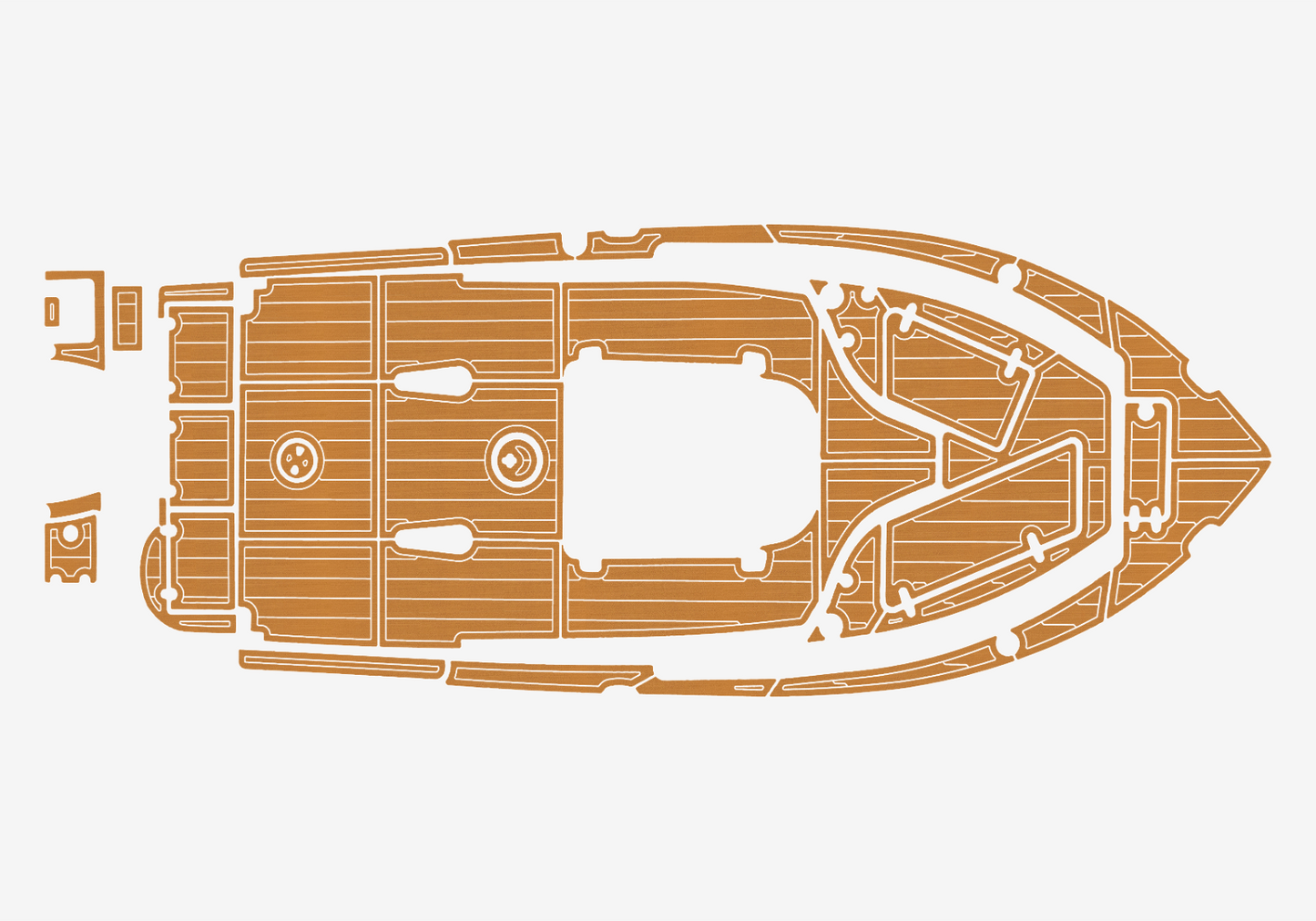 2020-2021 SEA HUNT 234 Ultra CC Cockpit Swim platform bow 1/4"6mm EVA Foam floor