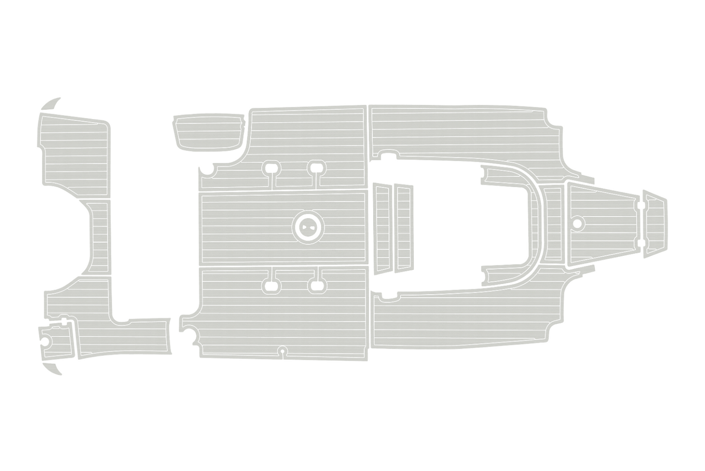 2019-2023 Robalo 242 Explorer Cockpit Swim platform 1/4"6mm EVA Faux foam floor