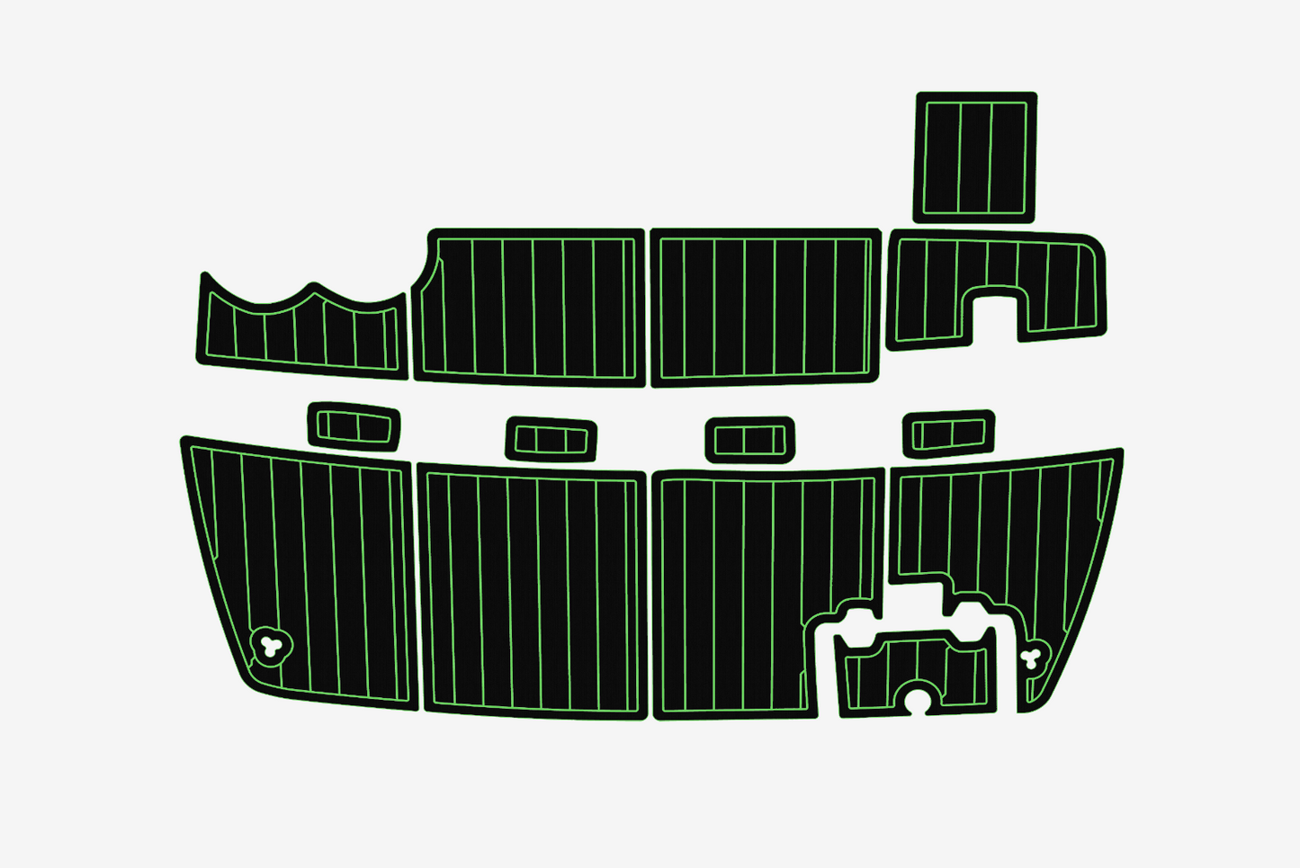 2001 Regal 2960 Marine teak deck EVA Foam Boat flooring