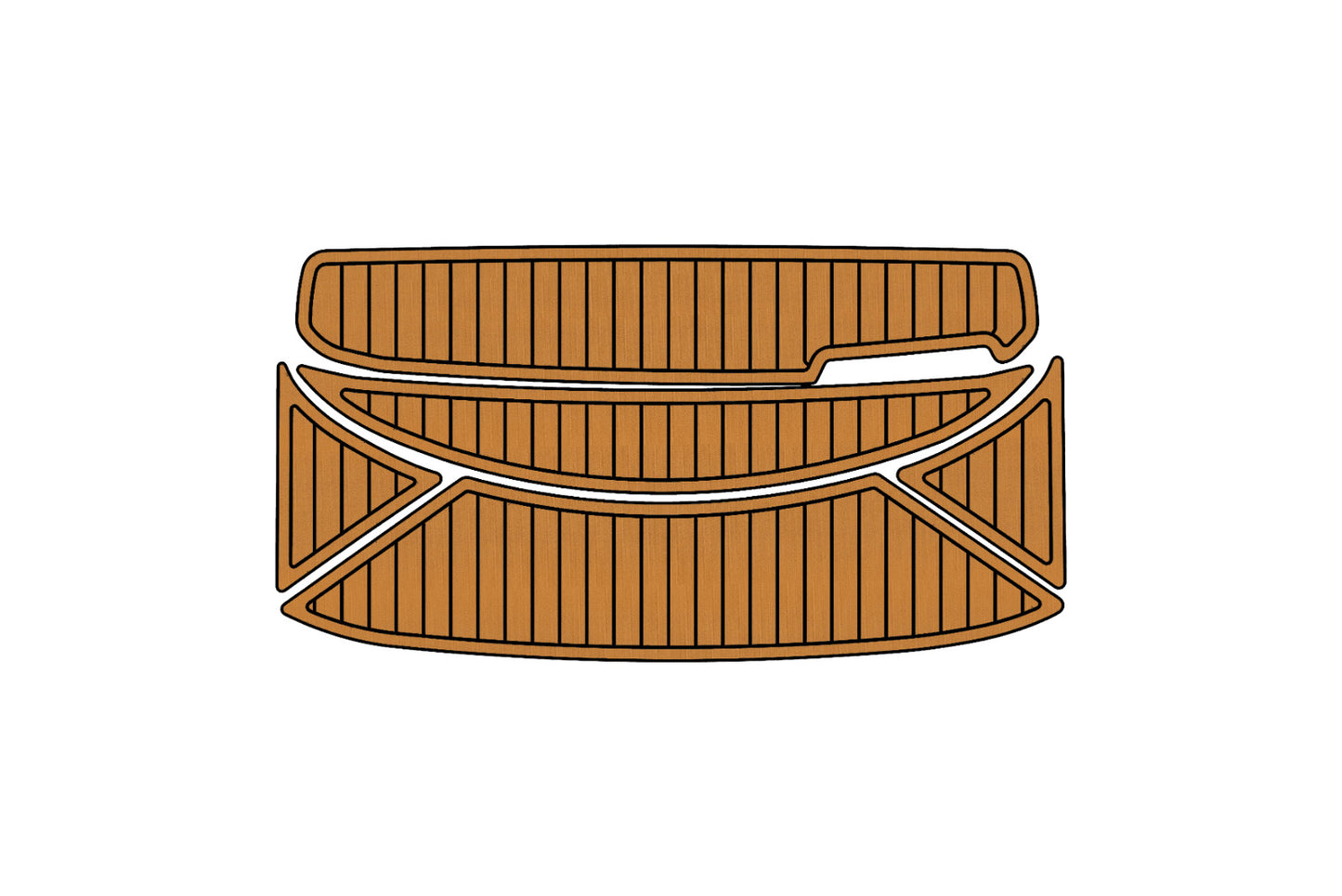 1998 Bayliner 2050 Anti-slip mat Custom EVA faux teak marine deck flooring