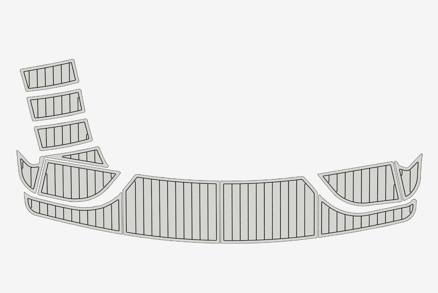1996 Mainship 37 Cockpit Swim platform 1/4"6mm EVA Foam floor