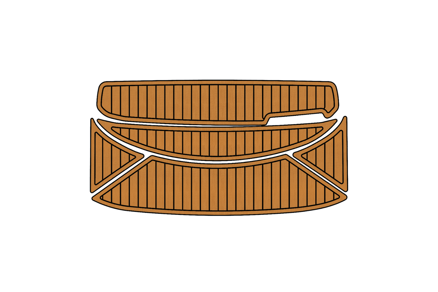 1998 Bayliner 2050 Anti-slip mat Custom EVA faux teak marine deck flooring