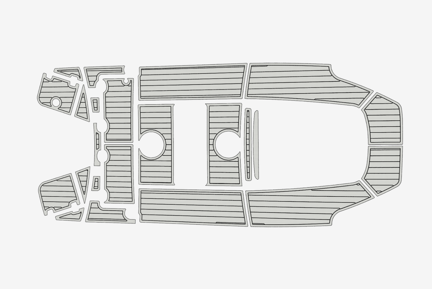 2014-2020 Boston Whaler 210 Dauntless Anti-slip Custom EVA marine deck flooring