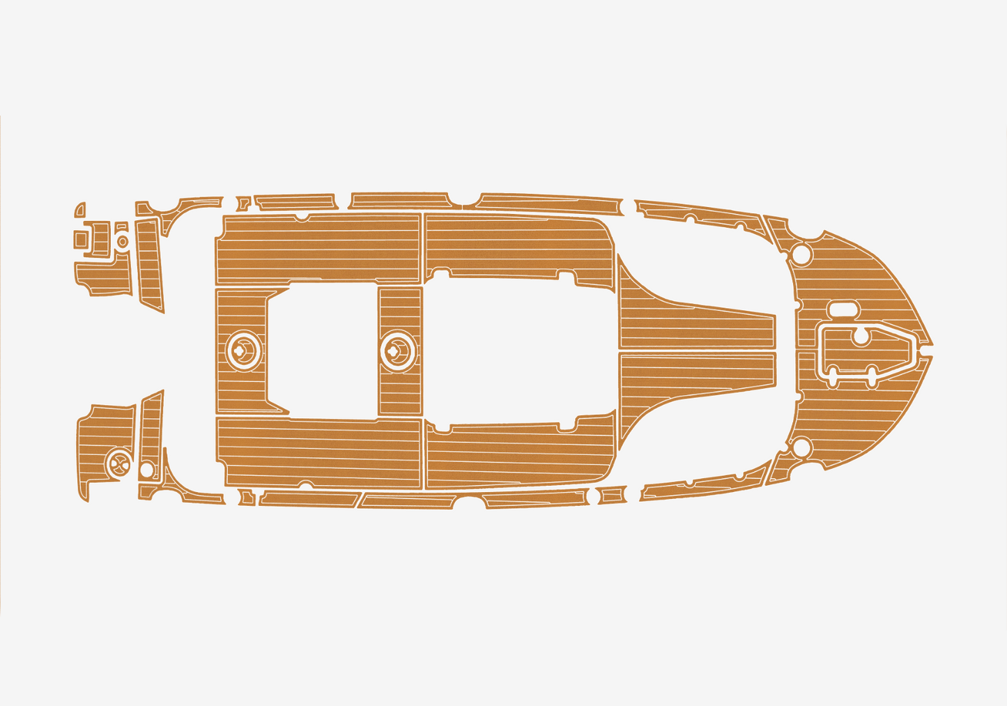 2022-2023 Sea Hunt 25 Escape Cockpit Swim platform bow 1/4"6mm EVA Foam floor
