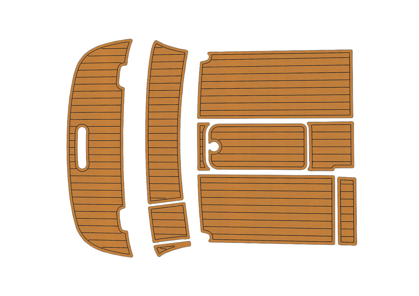2010 Bayliner 652 Anti-slip mat Custom EVA marine deck flooring
