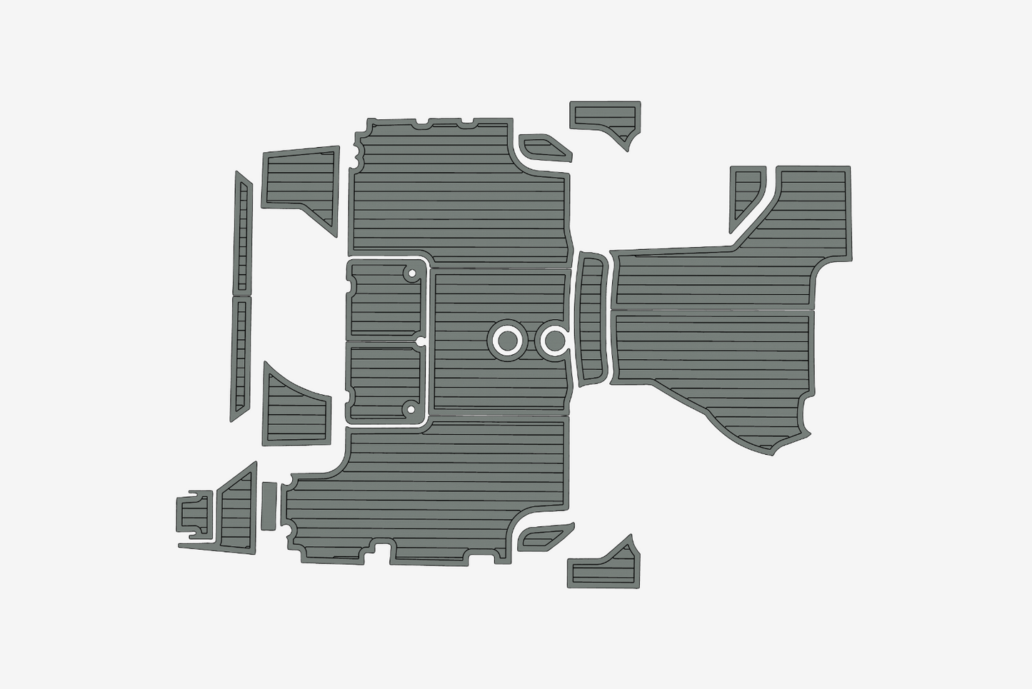 2017 Grady White 37 Express Cockpit Swim platform 1/4"6mm EVA Foam carpet floor