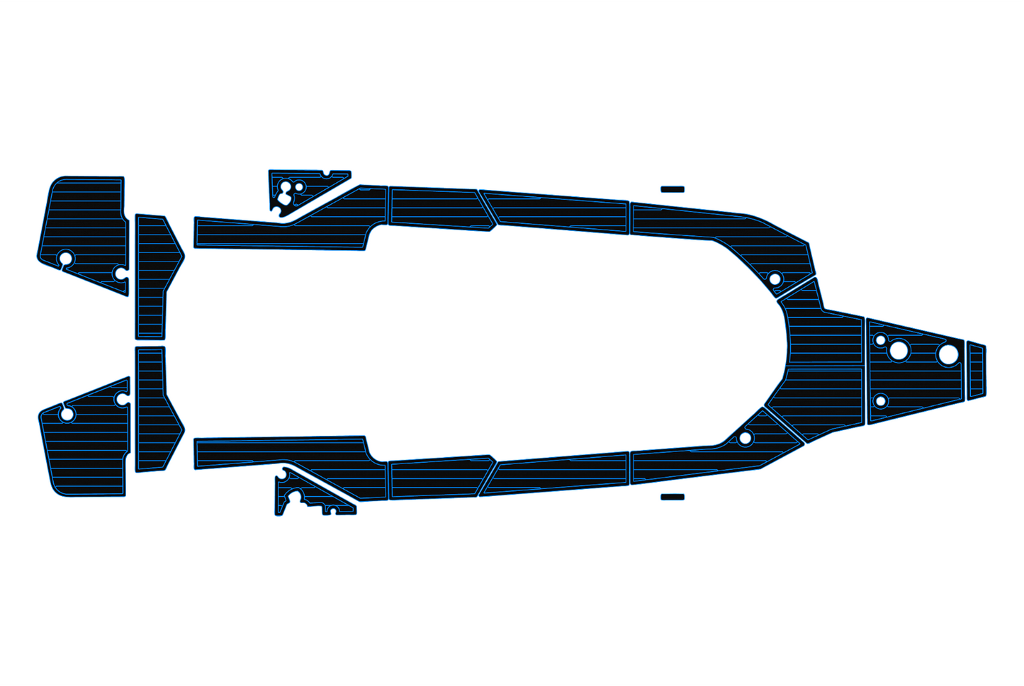 2023 Axopar 28 Cockpit Swim platform bow 1/4"6mm EVA foam faux floor