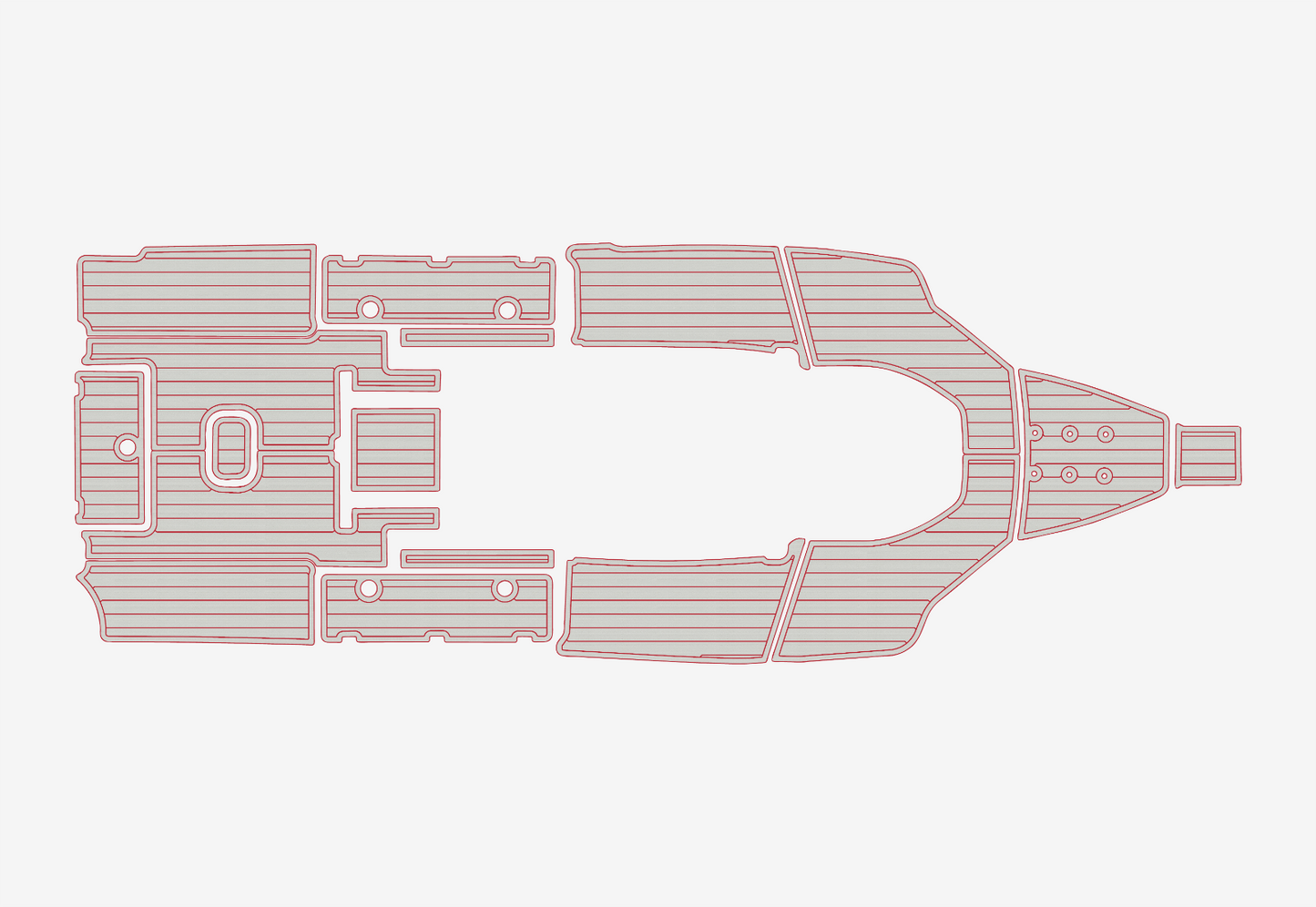 2022 Tidewater 272 CC Cockpit Swim platform 1/4"6mm EVA foam faux floor