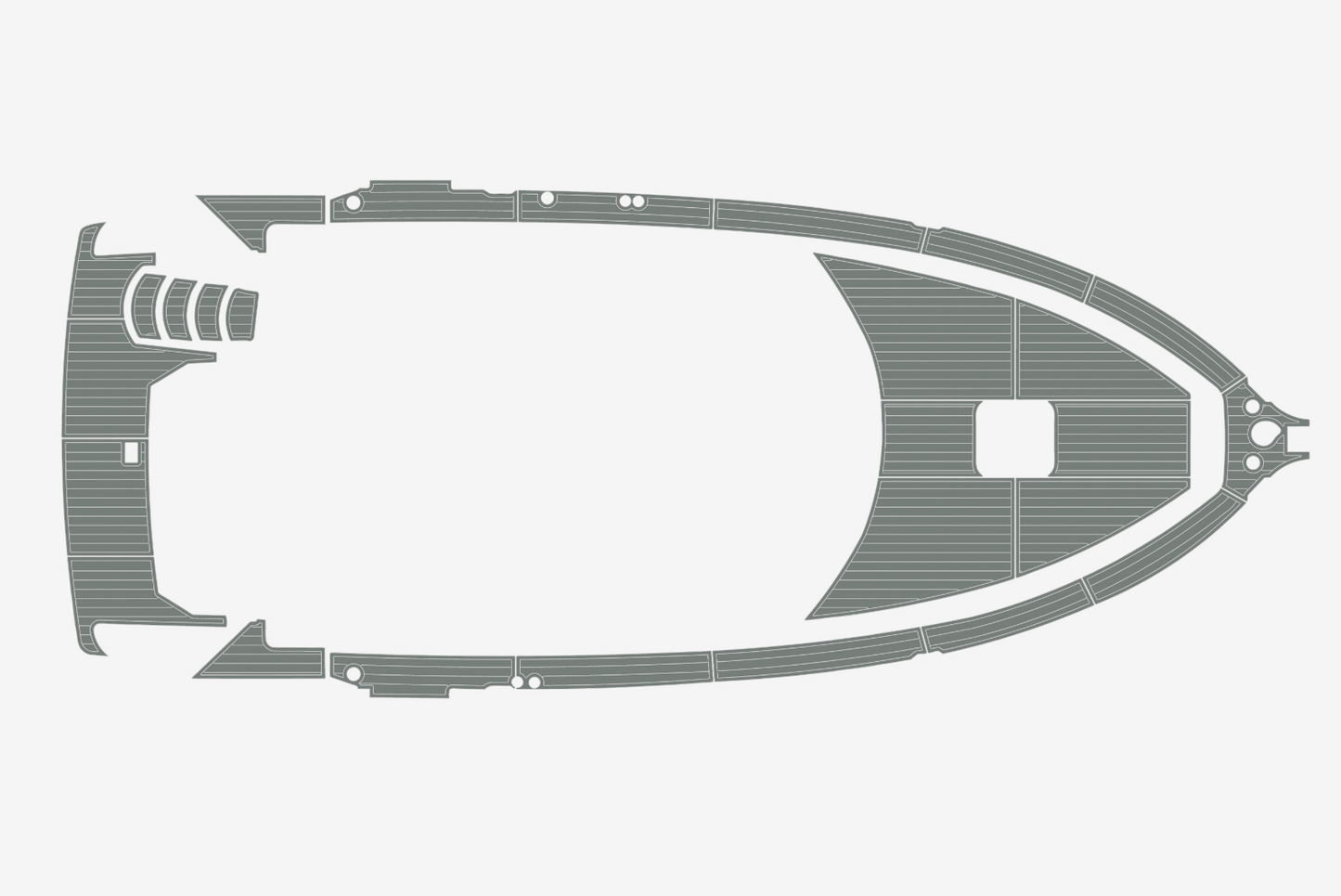 1997-1998 Carver MY 355 Swim platform bow 1/4"6mm EVA Foam carpet marine floor