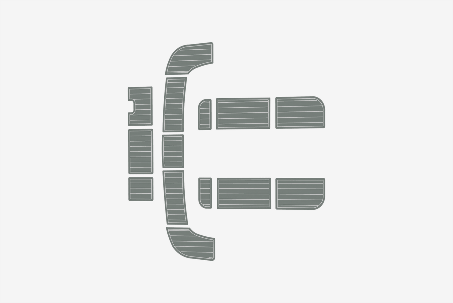Beneteau 473 Anti-slip mat Custom EVA teak marine deck flooring