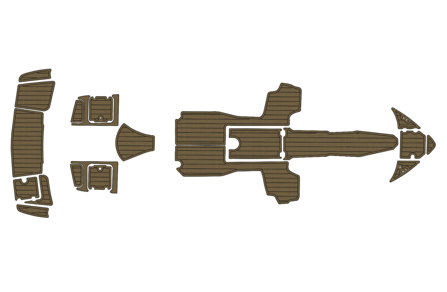 2019 Chaparral H20 23 Cockpit Swim platform bow 1/4"6mm EVA foam floor