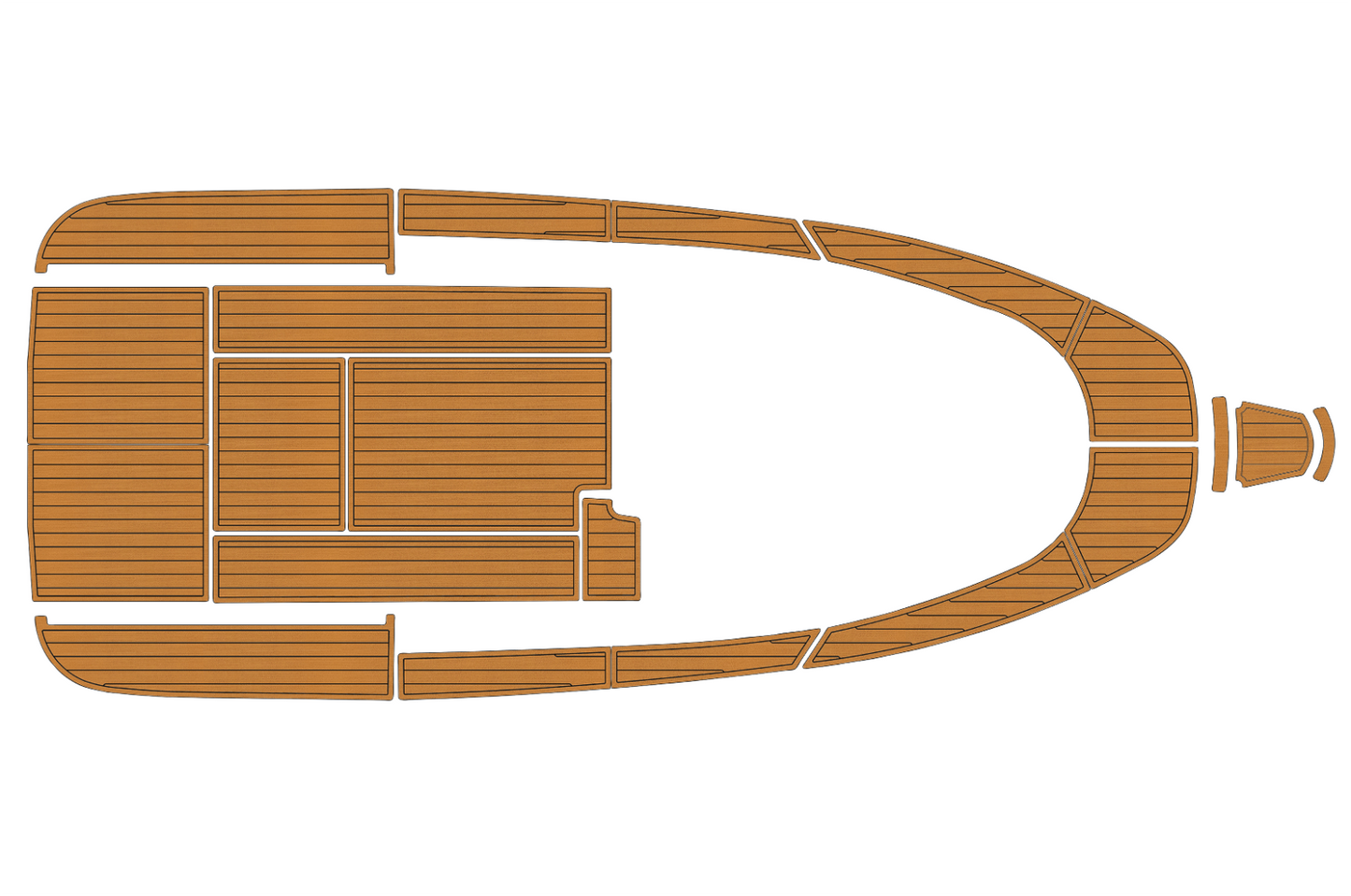 2000-2009 Aquador 25 WA Cockpit Swim platform bow 1/4"6mm EVA foam faux floor