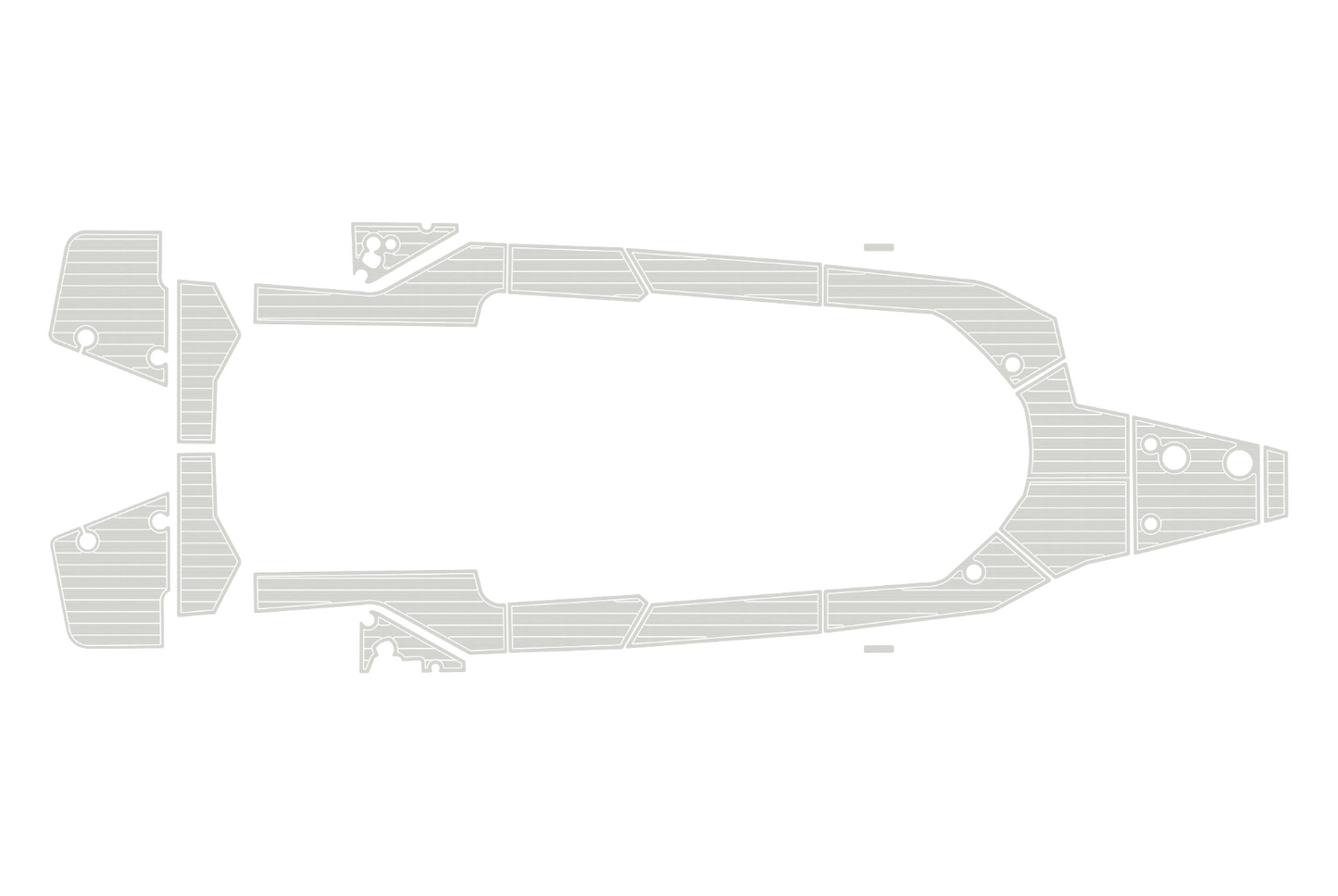 2023 Axopar 28 Cockpit Swim platform bow 1/4"6mm EVA foam faux floor