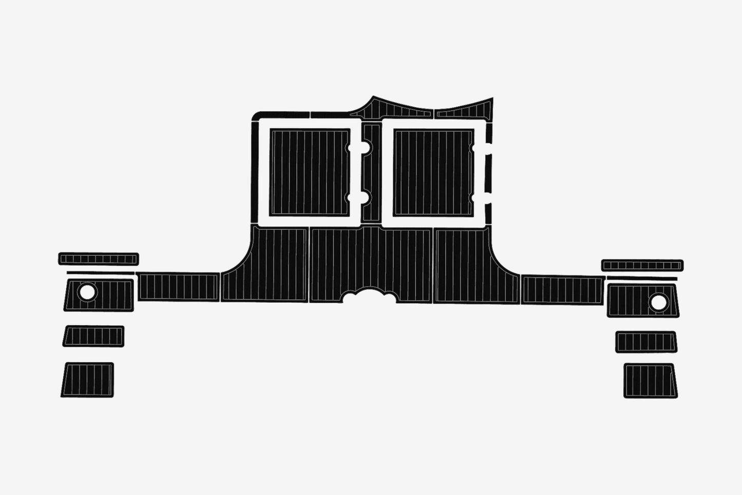1994-1995 Catana 411 Swim platform 1/4"6mm EVA Foam carpet marine floor