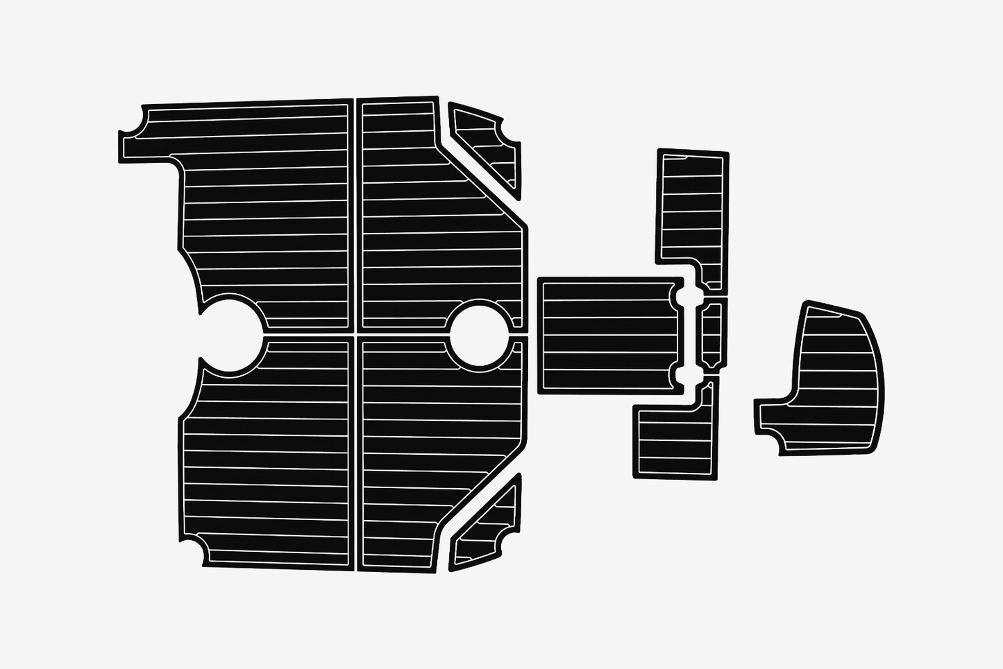 2002-2005 Robalo 235 Walkaround Cockpit 1/4"6mm EVA Foam faux floor
