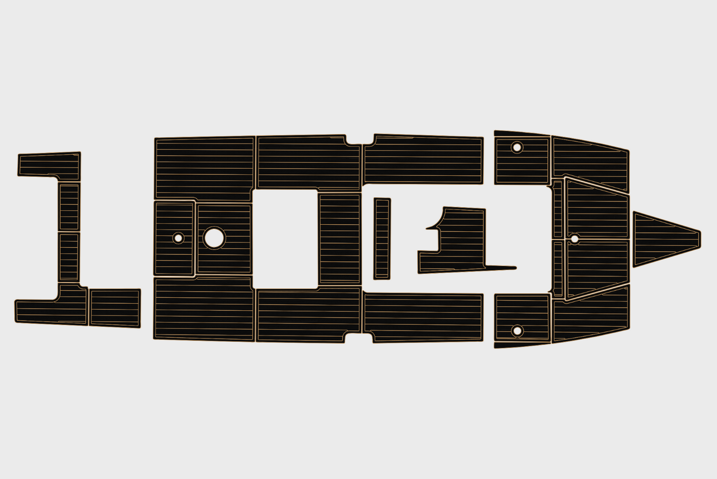2004-2010 Regulator 32 FS Cockpit Swim platform 1/4"6mm EVA Foam floor