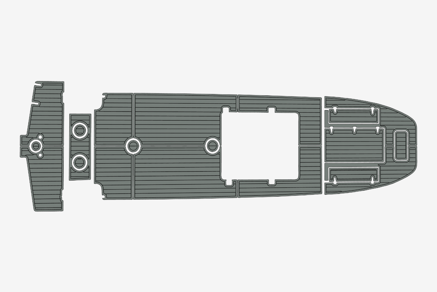 Mako 26 Cockpit Swim platform 1/4"6mm EVA Foam floor