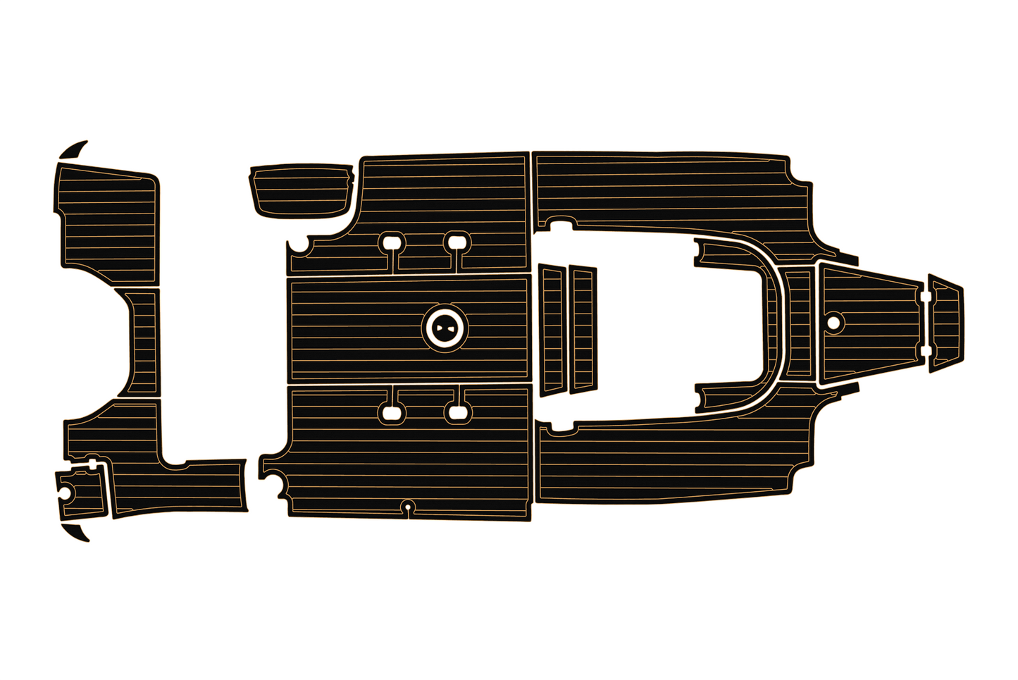2019-2023 Robalo 242 Explorer Cockpit Swim platform 1/4"6mm EVA Faux foam floor