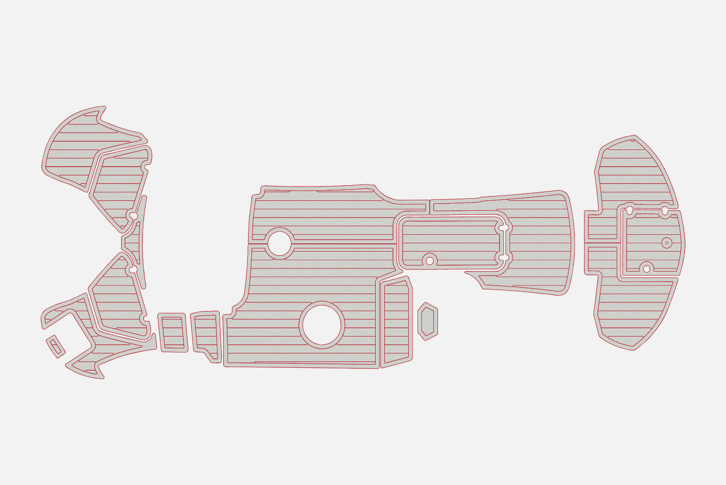 2021-2024 Stingray 192 SC Cockpit Swim platform bow 1/4"6mm EVA foam faux floor