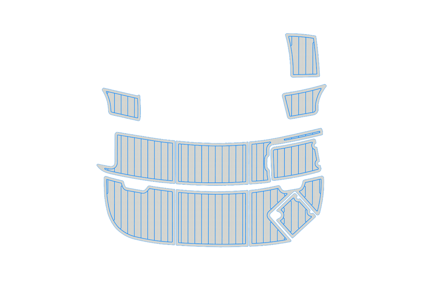 2002-2005 CHAPARRAL 280 SSI Swim platform 1/4"6mm EVA foam faux floor