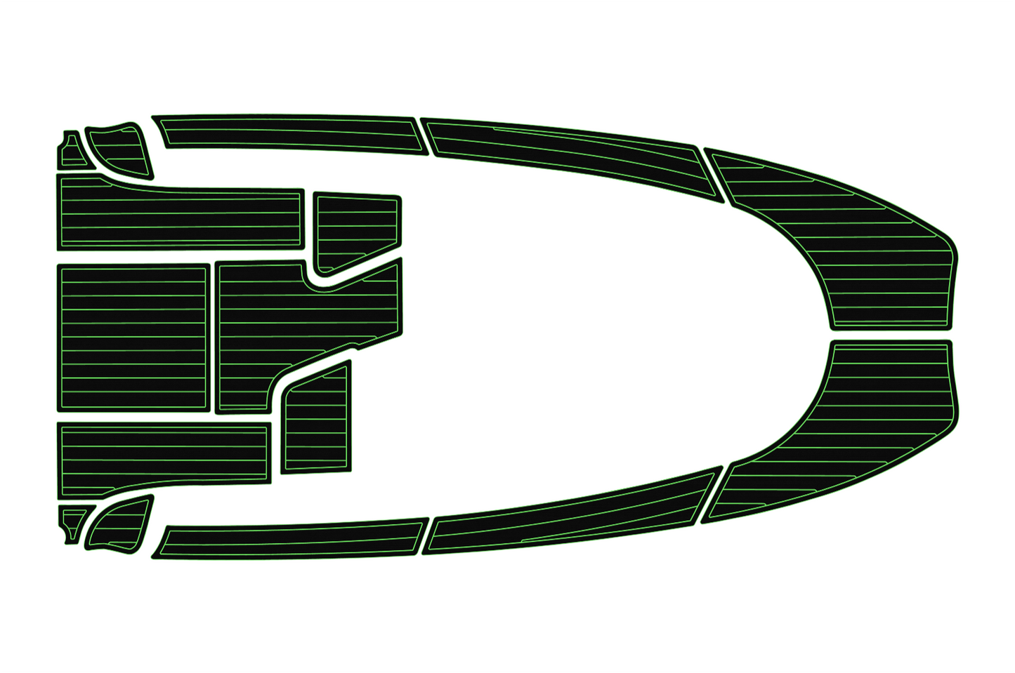 2004-2009 Aquador 23 WA Cockpit Swim platform bow 1/4"6mm EVA foam faux floor