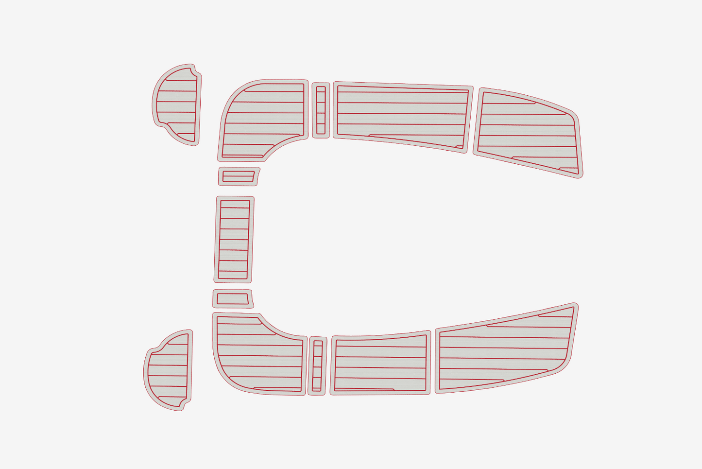 2004-2009 Hunter 36 Cockpit Swim platform 1/4"6mm EVA Foam floor